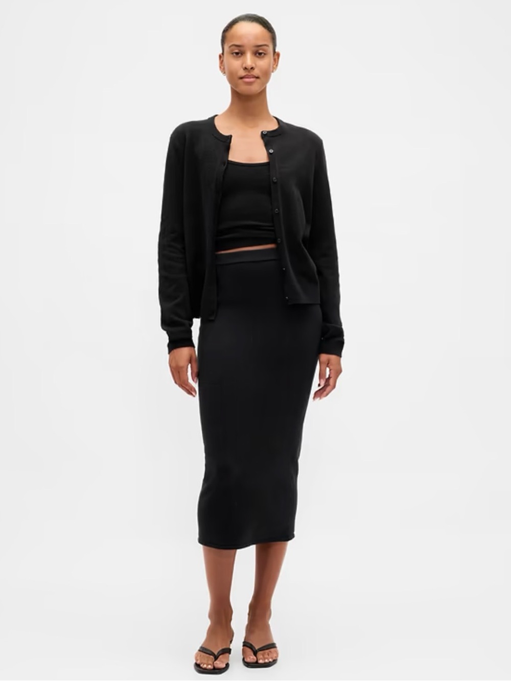 NWT GAP CashSoft Stretch Midi Skirt Sz S/P